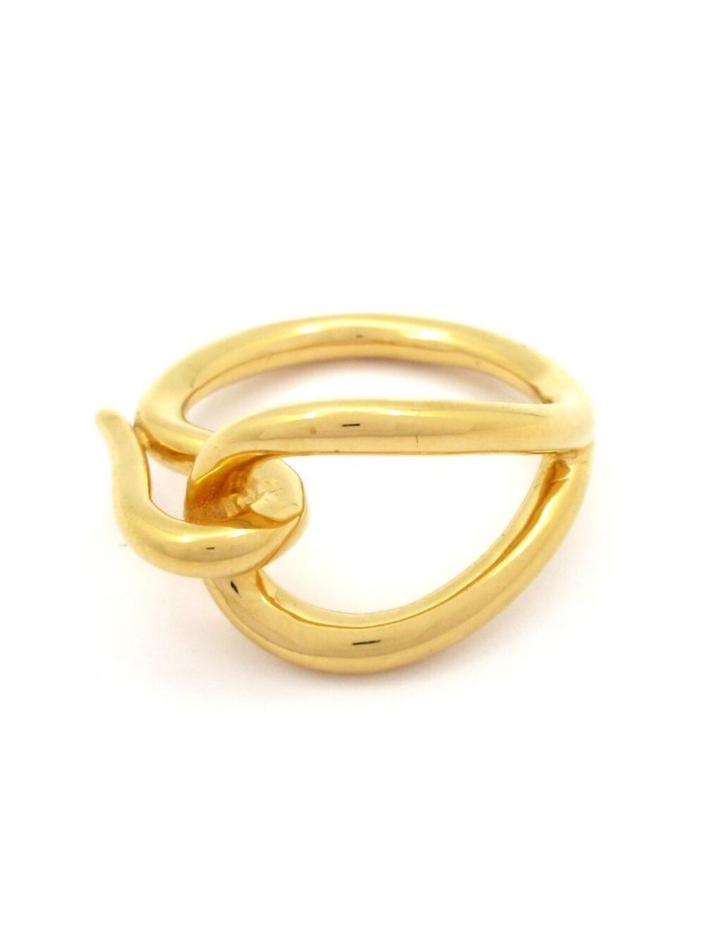 Hermes Scarf Ring Jumbo Gold